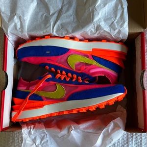 W Nike Waffle One | size 7 | racer blue/bright citron | New with Box